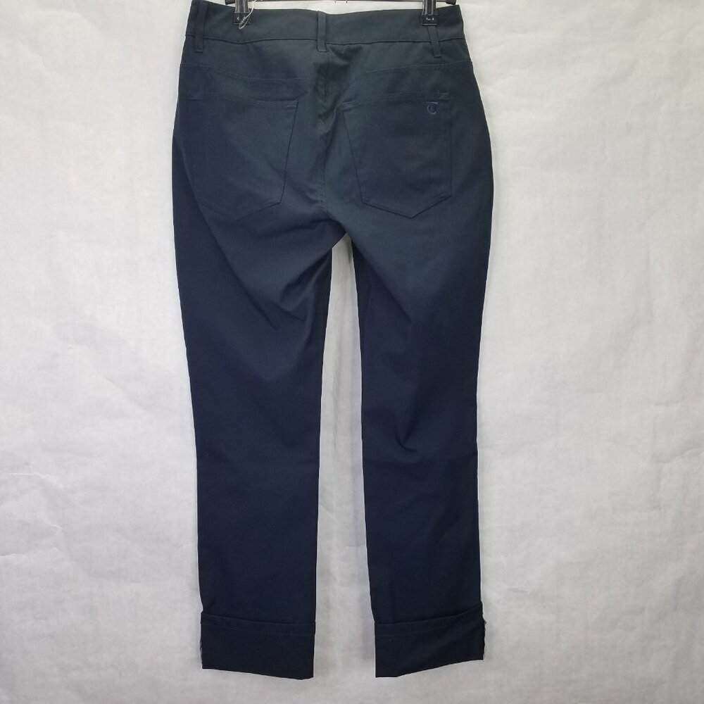 Tretorn Cropped Cuffed Pants Women's 4 Lightweight Pedal Pushers Golf Black NEW - Picture 8 of 16